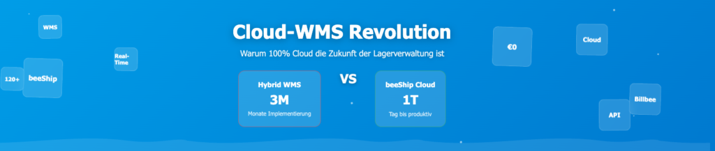 Cloud-WMS vs Hybrid-Systeme: beeShip Revolution 2025