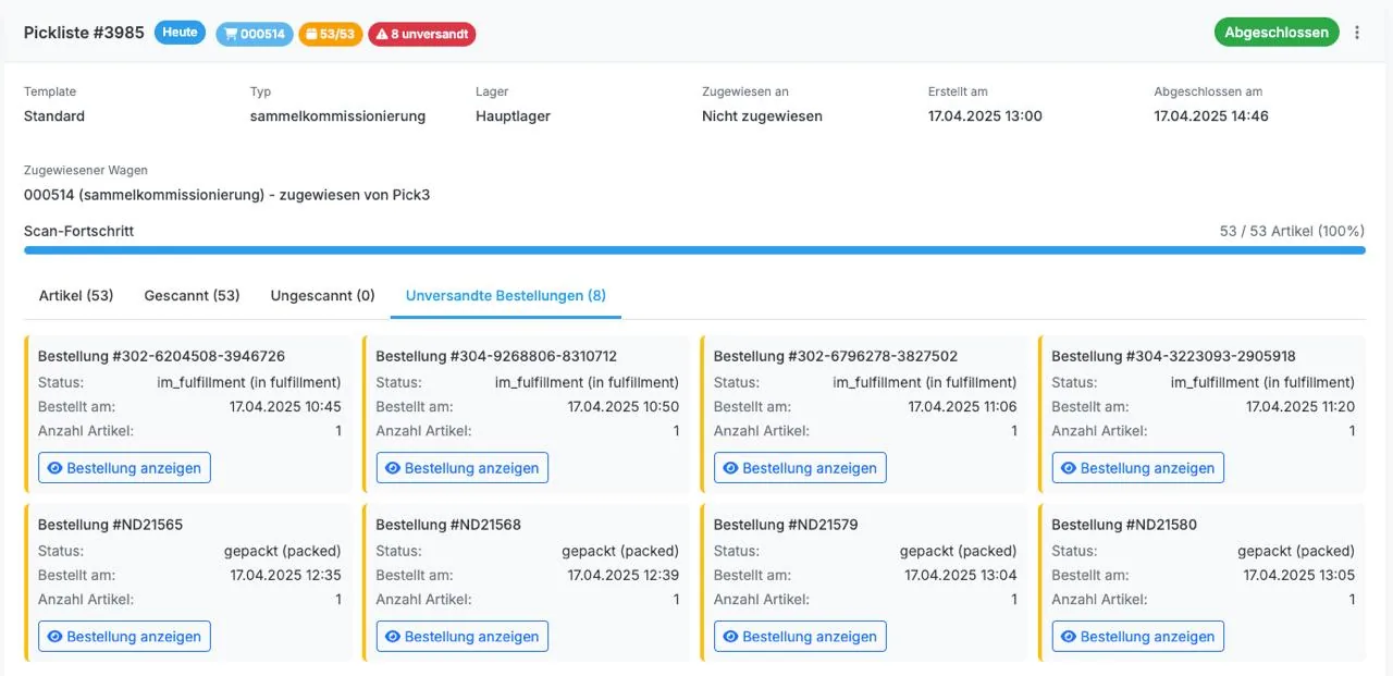 Picklist Dashboard