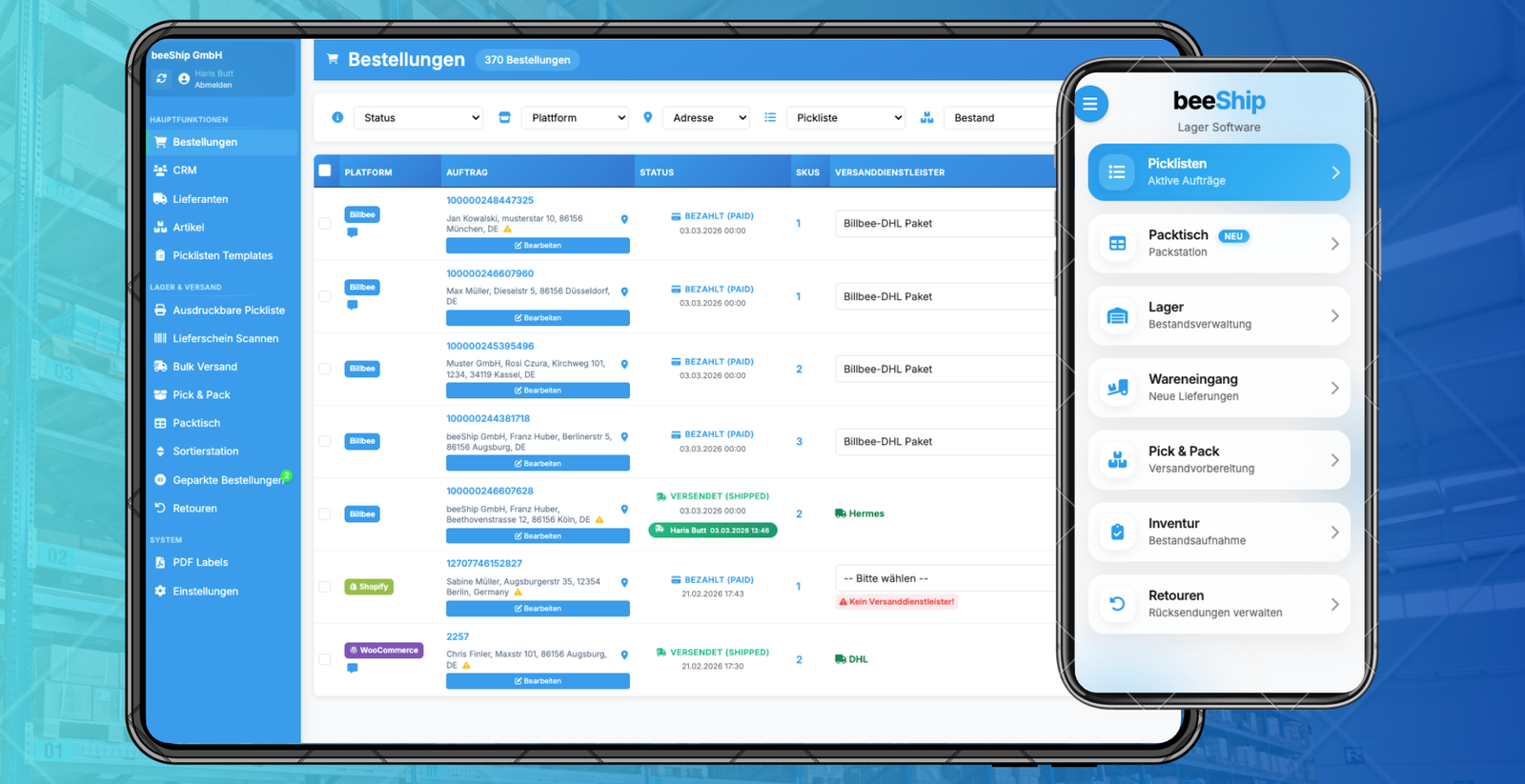 beeShip Software