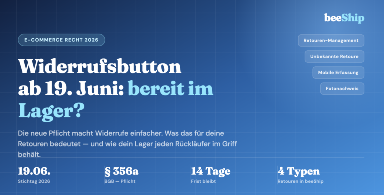 Widerrufsbutton ab 19. Juni 2026: Was die Pflicht fürs Lager bedeutet