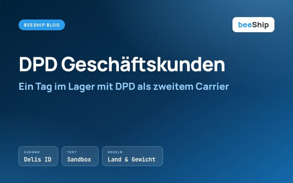 DPD Geschäftskunden: Ein Tag im Lager mit DPD als zweitem Carrier