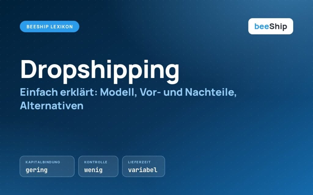 Was ist Dropshipping? Erklärung des Versandmodells mit Lieferant und Kunde