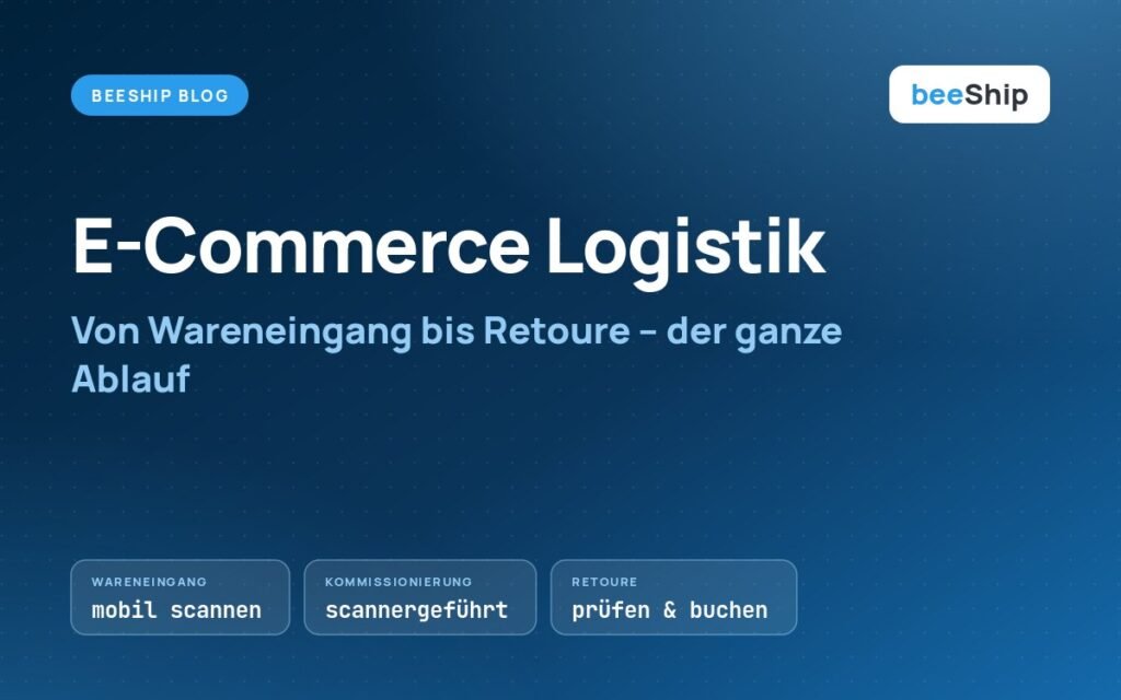 E-Commerce Logistik: Ablauf von Wareneingang über Kommissionierung bis Retoure