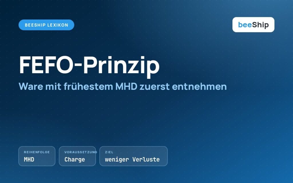 Beitragsbild zum FEFO-Prinzip: Ware mit frühestem MHD zuerst entnehmen