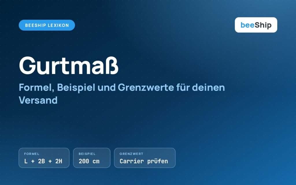Beitragsbild zum Gurtmaß mit Formel, Rechenbeispiel und Hinweis auf Carrier-Grenzwerte