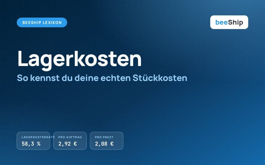 Lagerkosten berechnen: Kennzahlen pro Auftrag und Paket im Überblick