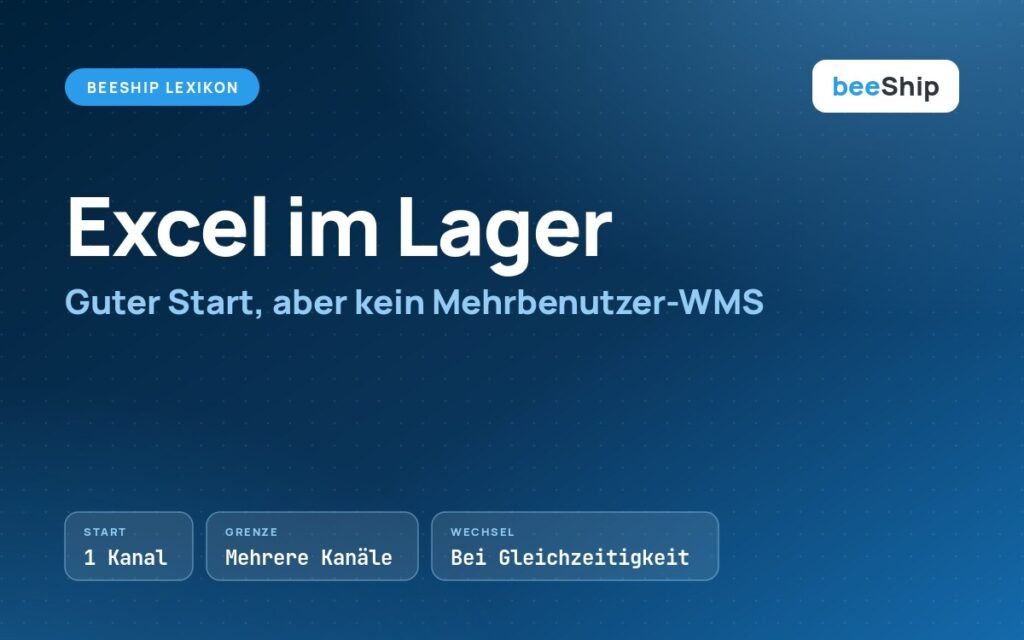 Lagerverwaltung mit Excel: Tabelle als Start, Grenzen bei mehreren Kanälen