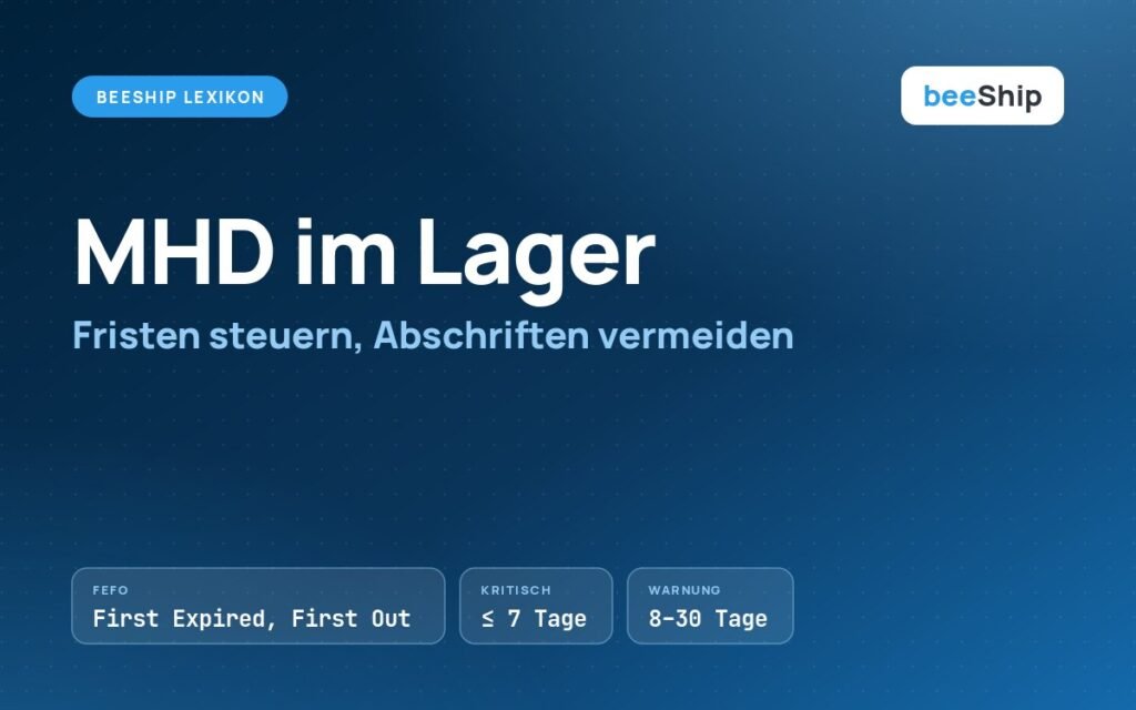Mindesthaltbarkeitsdatum im Lager: FEFO, kritische Fristen und Warnstufen