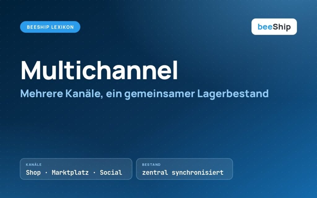 Multichannel: mehrere Verkaufskanäle mit einem zentralen Lagerbestand verbunden