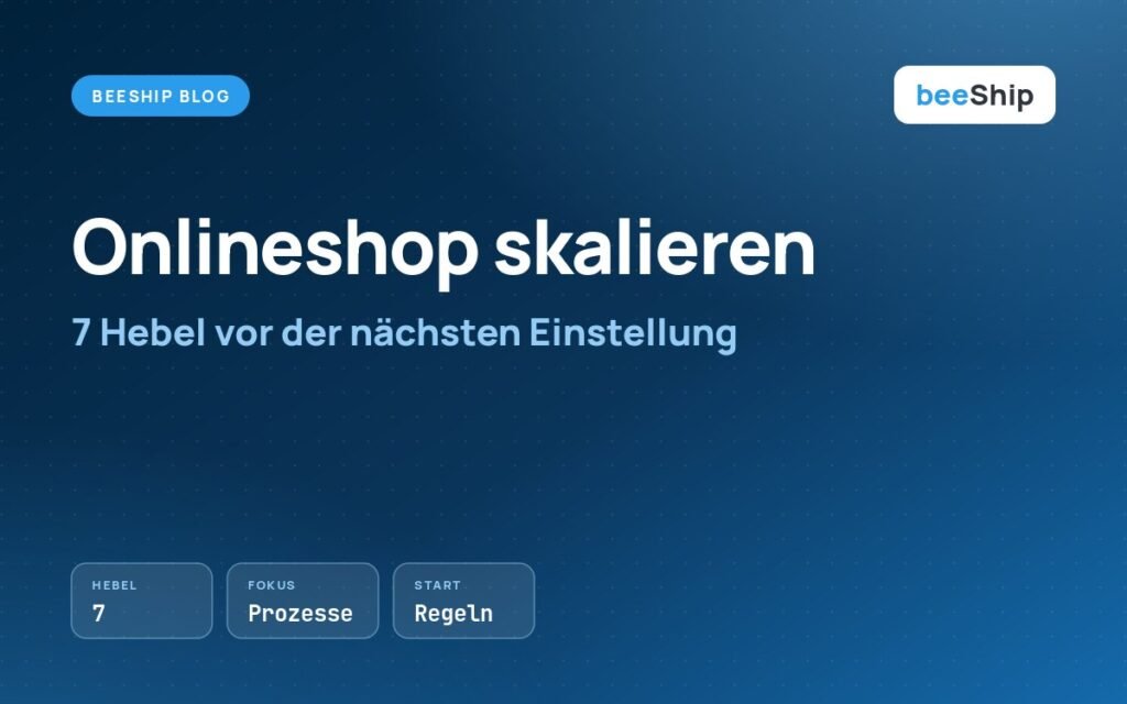 Onlineshop skalieren: sieben Hebel vor mehr Personal im Lager