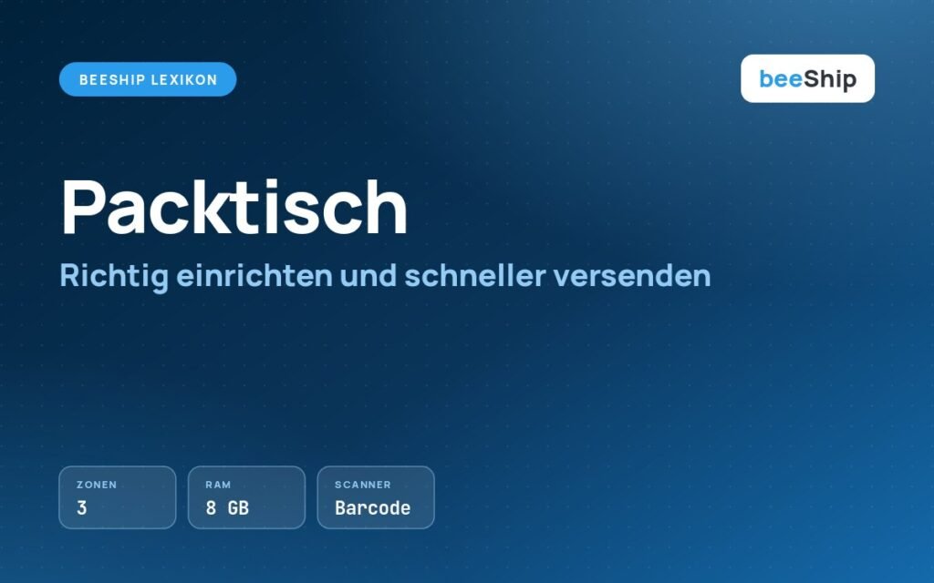 Packtisch einrichten: Zonen, Hardware und Abläufe für schnelleren Versand