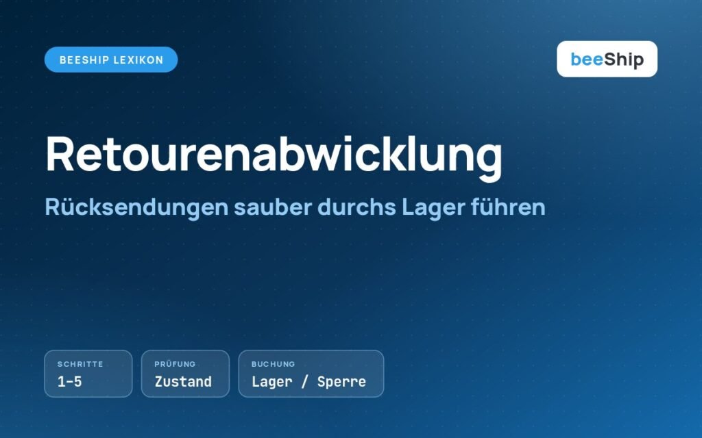 Retourenabwicklung: Rücksendungen vom Wareneingang bis zur Erstattung sauber abwickeln