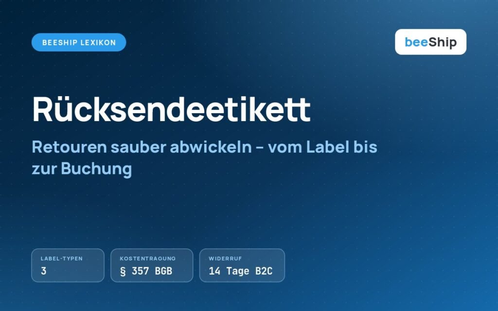 Rücksendeetikett: Retouren im Lager sauber abwickeln mit beeShip
