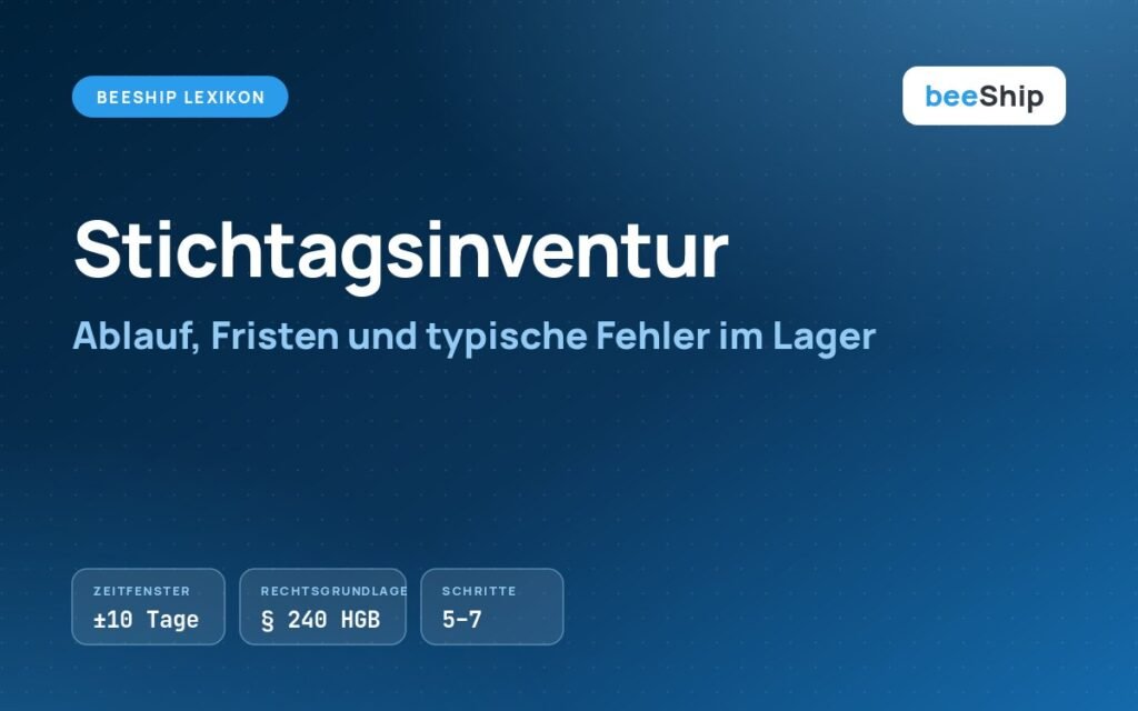 Stichtagsinventur: Ablauf, Fristen und typische Fehler im Lager einfach erklärt