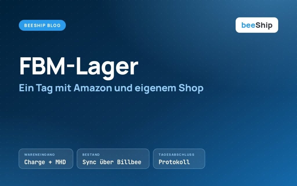 Warenwirtschaftssystem für Amazon: FBM-Lager mit Wareneingang, Bestandssync und Tagesabschluss